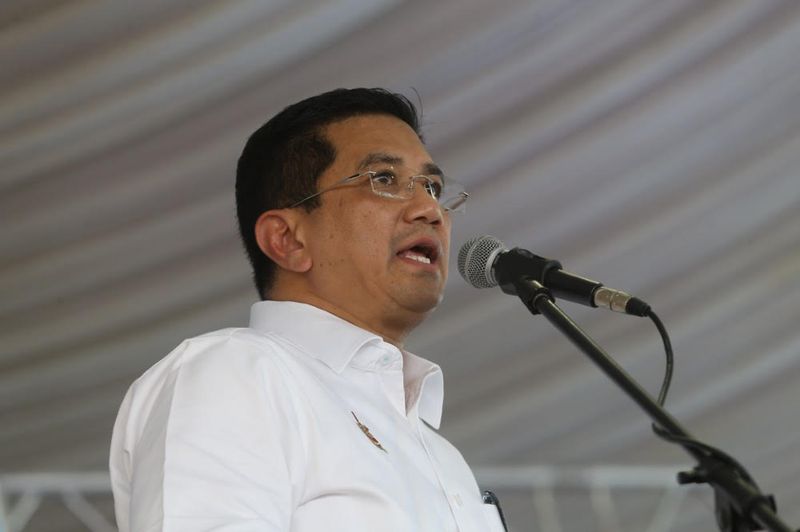Datuk Seri Mohamed Azmin Ali speaking during the launching of Kasih Ibu Smart Selangor (KISS) at Padang Awam Kampung Permatang in Kuala Selangor, January 22, 2018. u00e2u20acu201d Picture by Zuraneeza Zulkifli