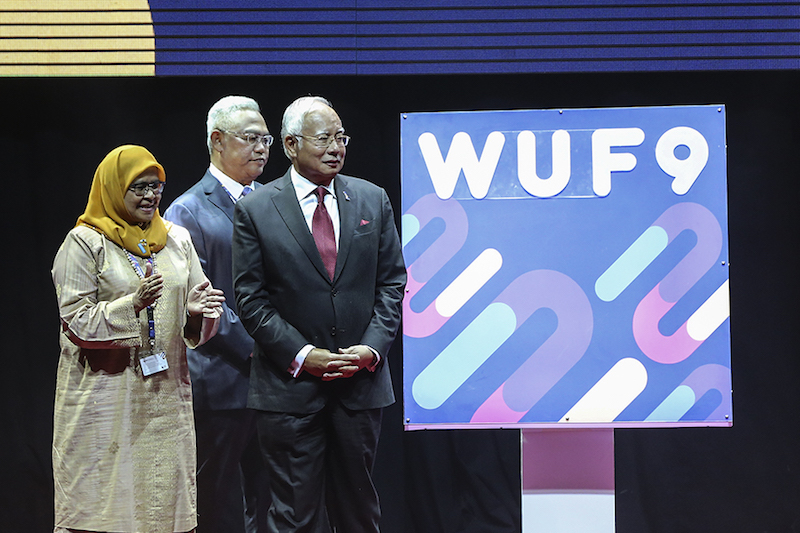Prime Minister Datuk Seri Najib Razak at the launch of the World Urban Forum (WUF9) in Kuala Lumpur February 8, 2018. u00e2u20acu201d Picture by Azneal Ishak