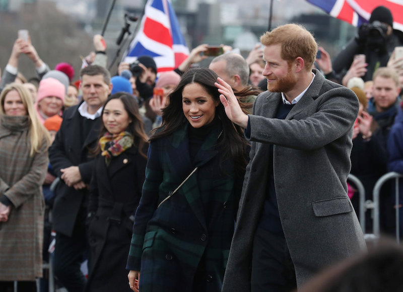Meghan Markle and Britain's Prince Harry meet members of the public during a walkabout on the esplanade at Edinburgh Castle February 13, 2018. u00e2u20acu201d Reuters pic