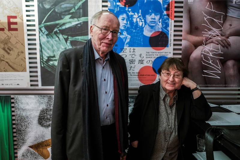 German married couple Erika and Ulrich Gregor pose in the lobby of a movie theatre in Berlin on February 8, 2018. u00e2u20acu201d AFP pic