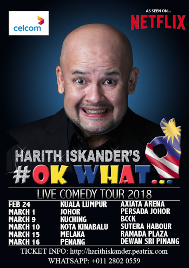 Harith Iskander will begin his nationwide tour in Malaysia this 24 February. — TheHive.Asia pic
