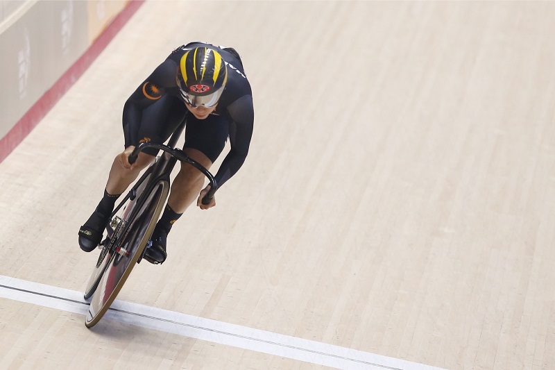 Malaysia Racer Cycling Sprint  Women Fatehah Mustapa at Velodrom Nilai. u00e2u20acu201d Picture by Azinuddin Ghazali 