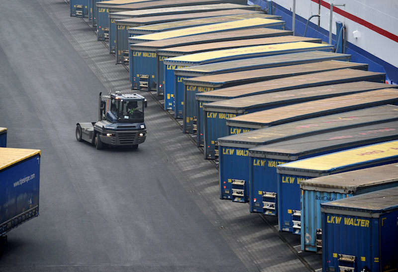 Containers are pictured at a loading terminal in the port of Kiel, Germany, January 25, 2017. u00e2u20acu201d Reuters pic