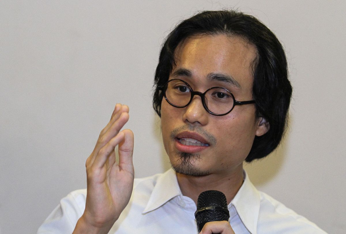 Lawyer and Concerned Lawyers for Justice activist, Aidil Khalid speaks during the Forum Perdana LGBT: Barah Kronik Dalam Negara in Bangi.. u00e2u20acu201d Picture by Shafwan Zaidon