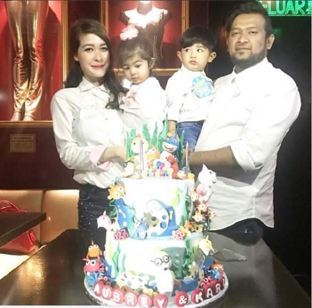 Eina and Kaiser celebrate their twinsu00e2u20acu2122 birthday in Penang. u00e2u20acu201d Instagram/Eina Azman