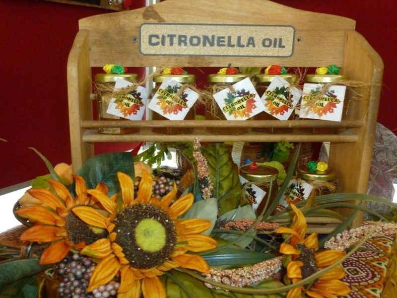 Massage oil made by Razhiyah's students.