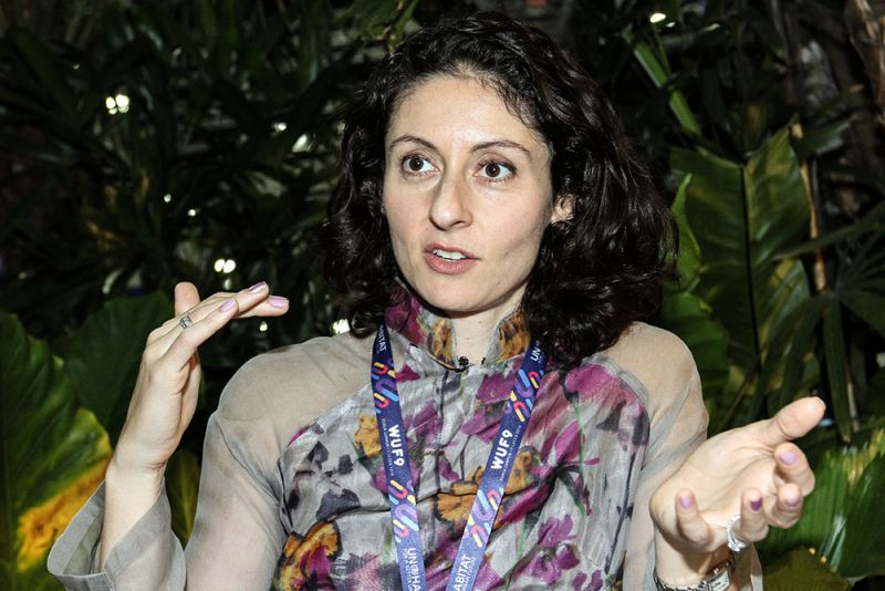 Regional Director of Asia Pacificu00e2u20acu2122s 100 Resilient Cities, Lauren N. Sorkin, speaks during a special interview at KLCC on February 08, 2018. u00e2u20acu2022 Picture by Miera Zulyana