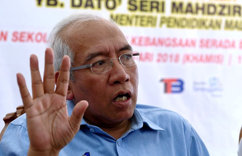 Education Minister Datuk Seri Mahdzir Khalid giving a press conference after the ground breaking ceremony of the Sekolah Menengah Kebangsaan Serada building, Banggol Cempedak February 8, 2018. u00e2u20acu201d Bernama pic