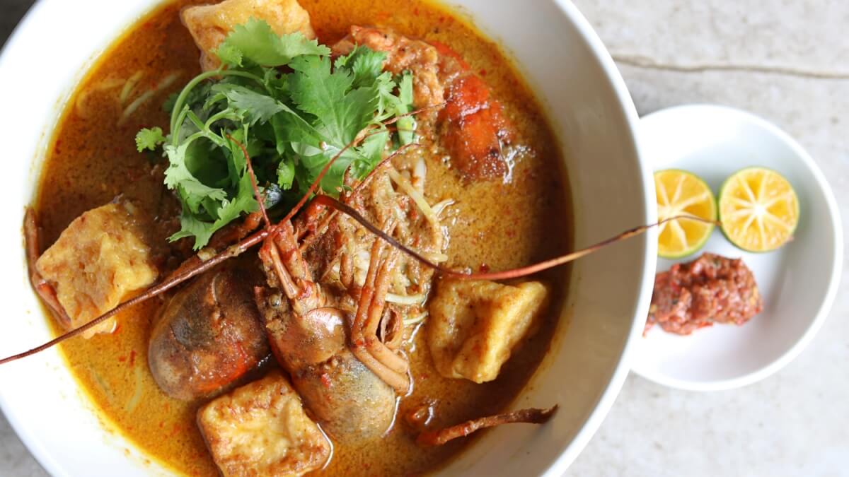 Antara's Marron Lobster Sarawak Laksa. u00e2u20acu201d Picture courtesy of TableApp.comn