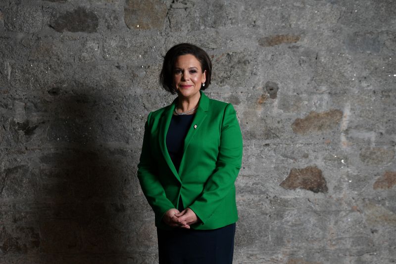 Sinn Fein's President-elect, Mary Lou McDonald, poses for a photograph before a special party conference, in Dublin February 10, 2018. u00e2u20acu201d Reuters pic