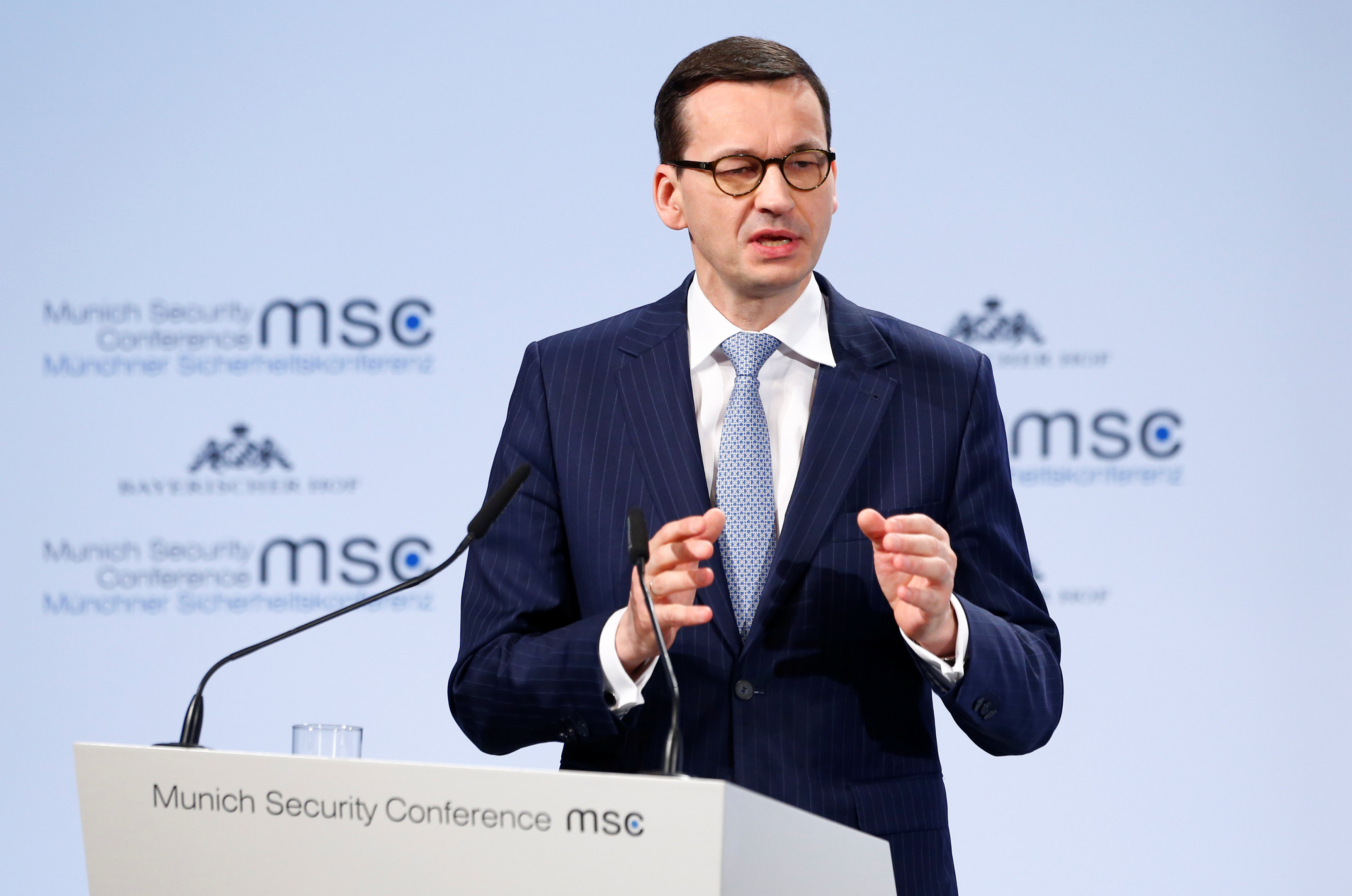 Poland's Prime Minister Mateusz Morawiecki talks at the Munich Security Conference in Munich, Germany, February 17, 2018. u00e2u20acu201d Reuters pic