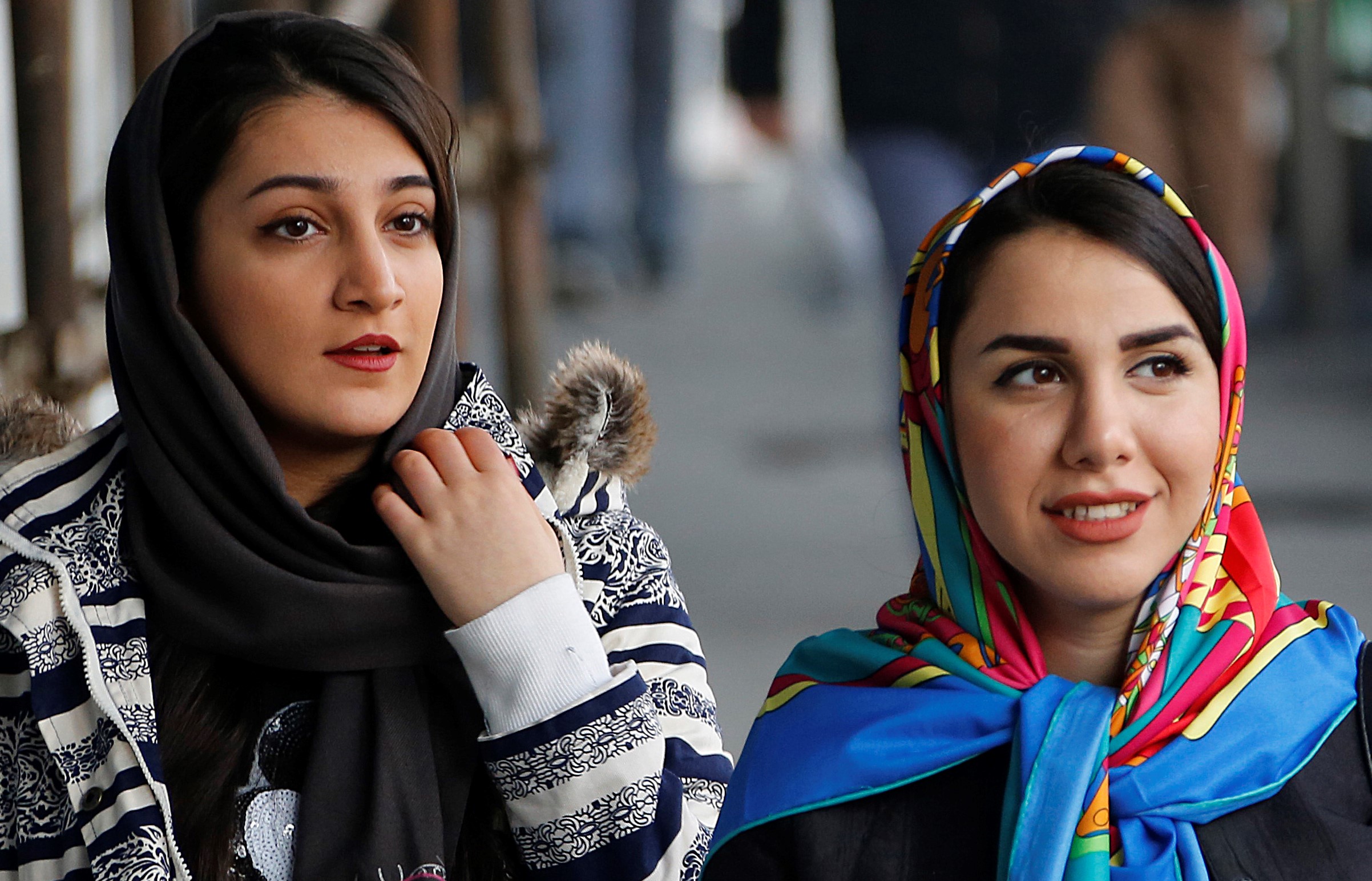 Iranian women wearing hijab walk down a street in the capital Tehran on February 7, 2018. u00e2u20acu201d AFP pic 