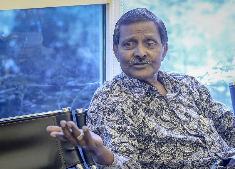 RV Linggam, 70, speaks to Malay Mail during the late Chow Chee Keong's wake at the Nirvana Memorial Centre in Sungai Besi February 22, 2018.