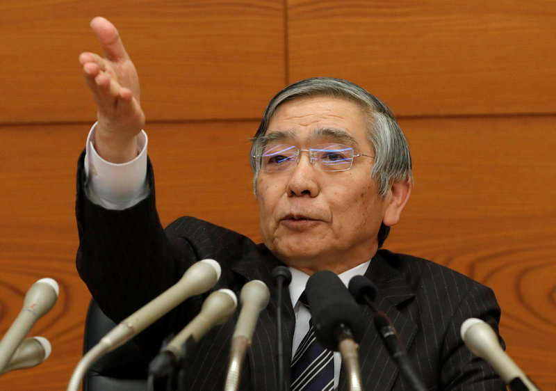 Bank of Japan (BOJ) Governor Haruhiko Kuroda attends a news conference at the BOJ headquarters in Tokyo January 23, 2018. u00e2u20acu201d Reuters pic 