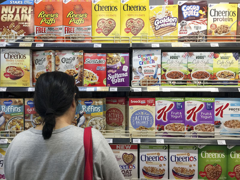 Cereal boxes are seen at a supermarket in Petaling Jaya February 7, 2018. u00e2u20acu201d Picture by Yusof Mat Isa