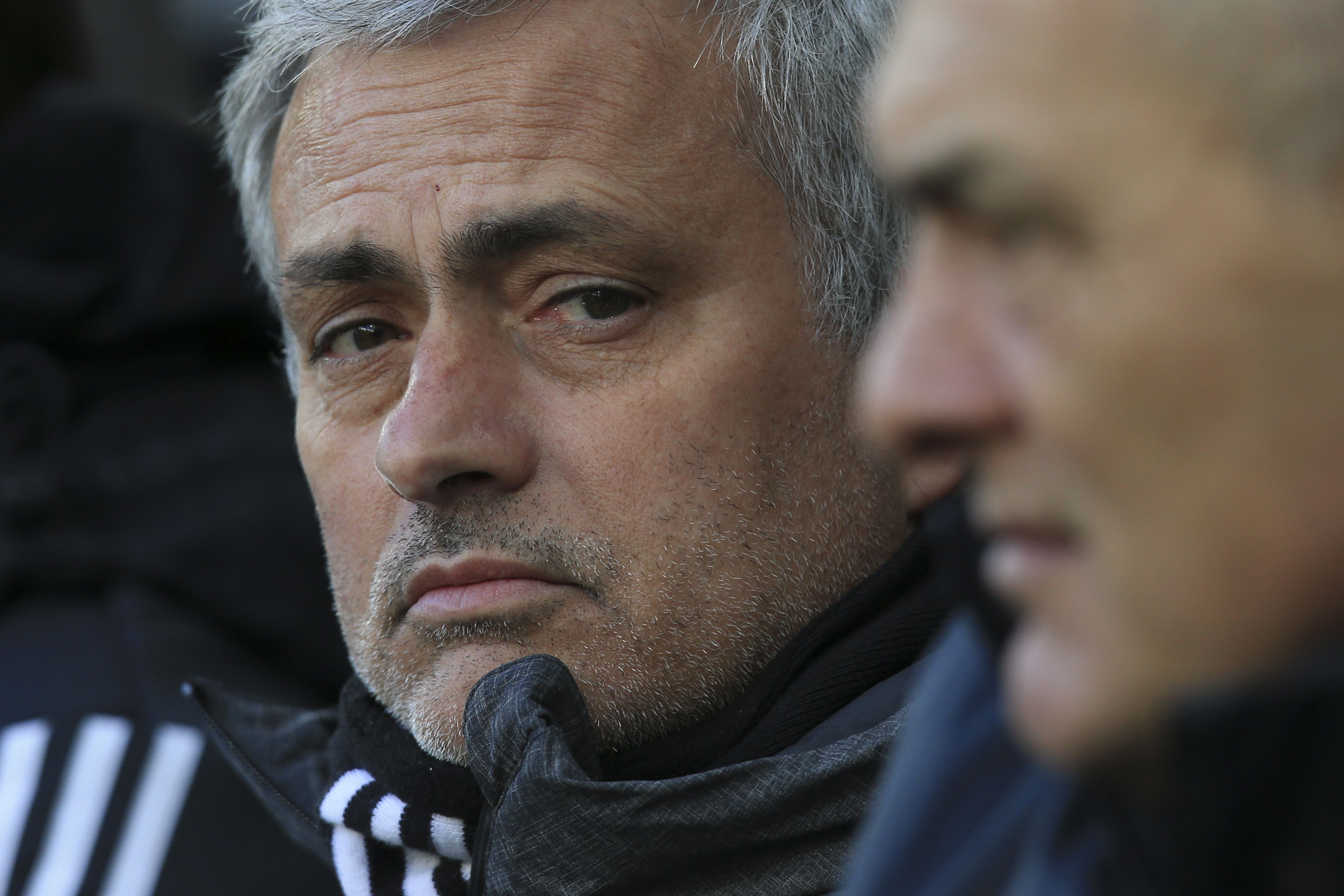Manchester United's Portuguese manager Jose Mourinho is seen ahead of kick off of the English Premier League football match between Newcastle United and Manchester United at St James' Park, February 11, 2018. u00e2u20acu201d AFP pic 