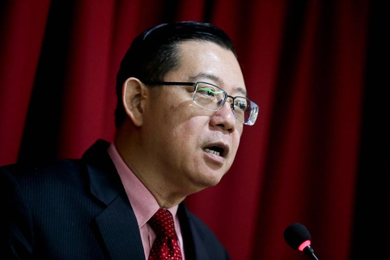 Penang Chief Minister Lim Guan Eng speaks during a press conference in Komtar today, February 28, 2018. u00e2u20acu2022 Picture by Sayuti Zainudin