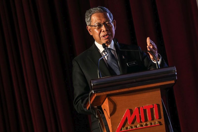 International Trade and Industry Ministry Minister Datuk Seri Mustapa Mohamed speaks at the u00e2u20acu02dcMITI Day 2018u00e2u20acu2122 event on February 26, 2018. u00e2u20acu201d Picture by Hari Anggara
