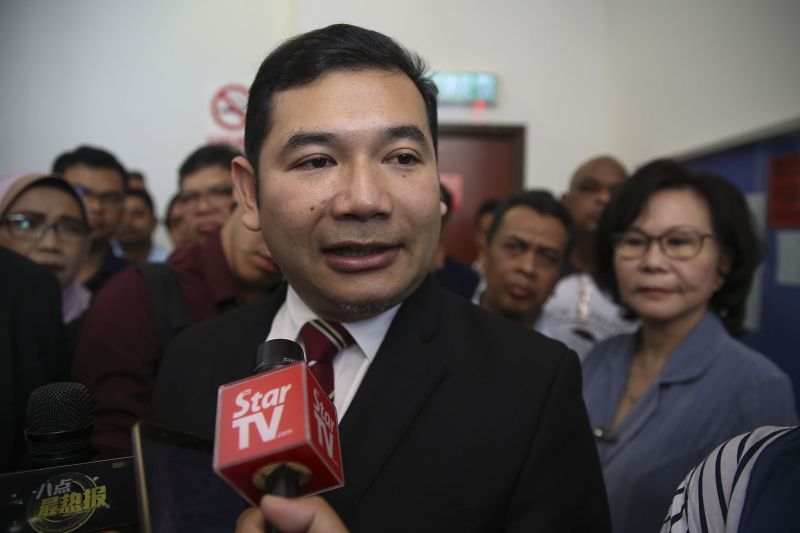 Pandan MP Rafizi Ramli speaks to reporters outside the Sessions Court in Shah Alam February 7, 2018. u00e2u20acu2022 Picture by Yusof Mat Isa