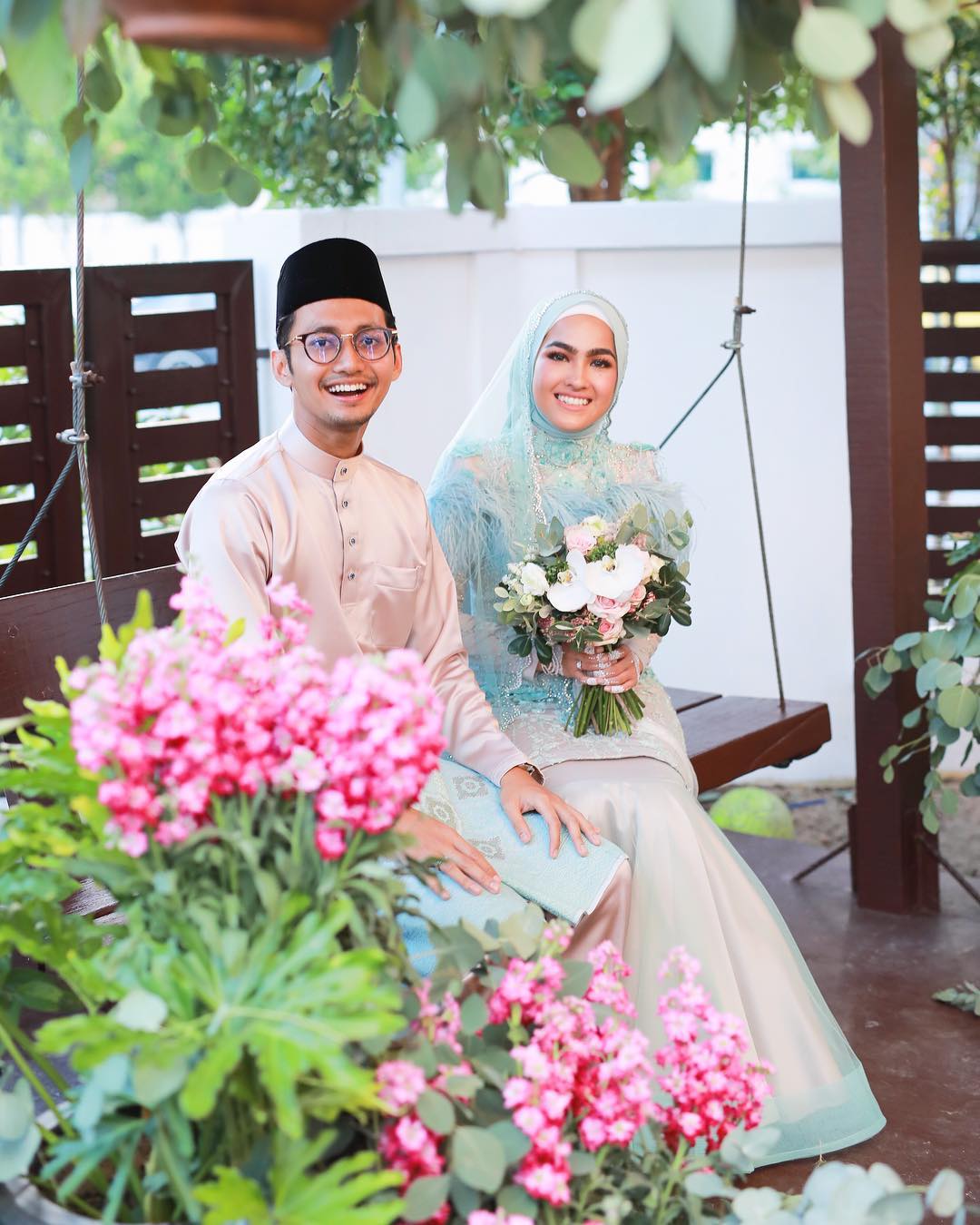 Sufian and Elfira at their engagement in October. u00e2u20acu201c Instagram/Sufian Suhaimi