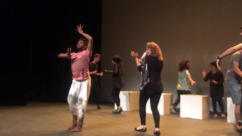 TheatreFugee rehearses the party scene of 'Romeo and Juliet 2000+' at DPAC. — Picture courtesy of Omar Alkhammash
