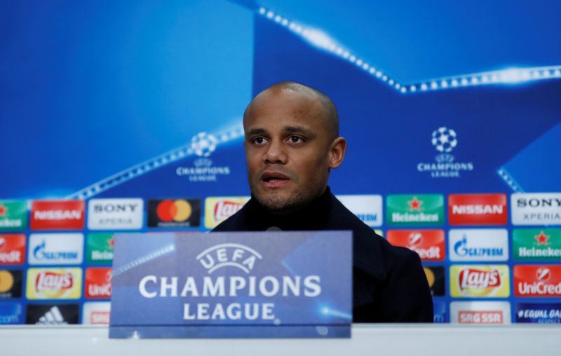 Manchester City's Vincent Kompany speaks during a press conference ahead of the Champions League clash against FC Basel. u00e2u20acu2022 Reuters pic