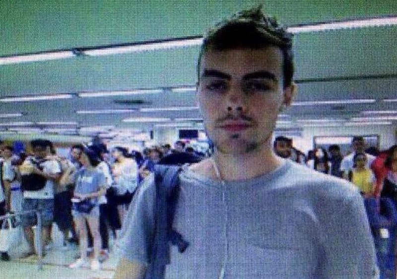 A suspect of a bank robbery in Singapore is seen in this airport picture in Bangkok made available on July 12, 2016 by Thai police after he entered Thailand. u00e2u20acu201d Royal Thai Police via Dailynews/Reuters pic
