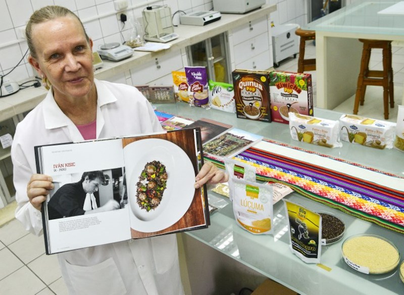 Finnish doctor in food chemistry Ritva Repo, from the National Agrarian University La Molina, in Lima, is pictured during an interview with AFP at the universityu00e2u20acu2122s food lab on January 24, 2018. u00e2u20acu201d AFP pic
