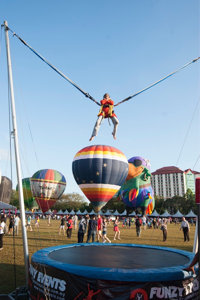 Visitors enjoying themselves at the festival.