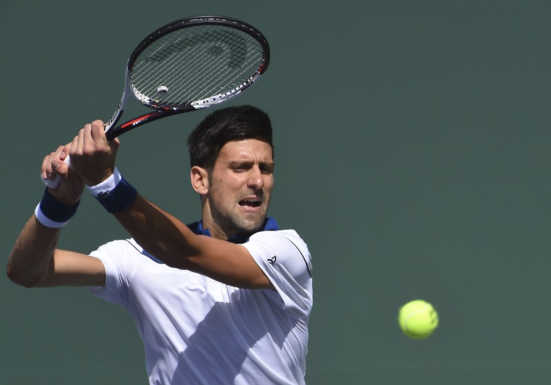 Novak Djokovic (pic) during his second round match against Taro Daniel (not pictured) in the BNP Paribas Open at the Indian Wells Tennis Garden March 11, 2018. u00e2u20acu201d Picture by Jayne Kamin-Oncea-USA TODAY Sports via Reuters