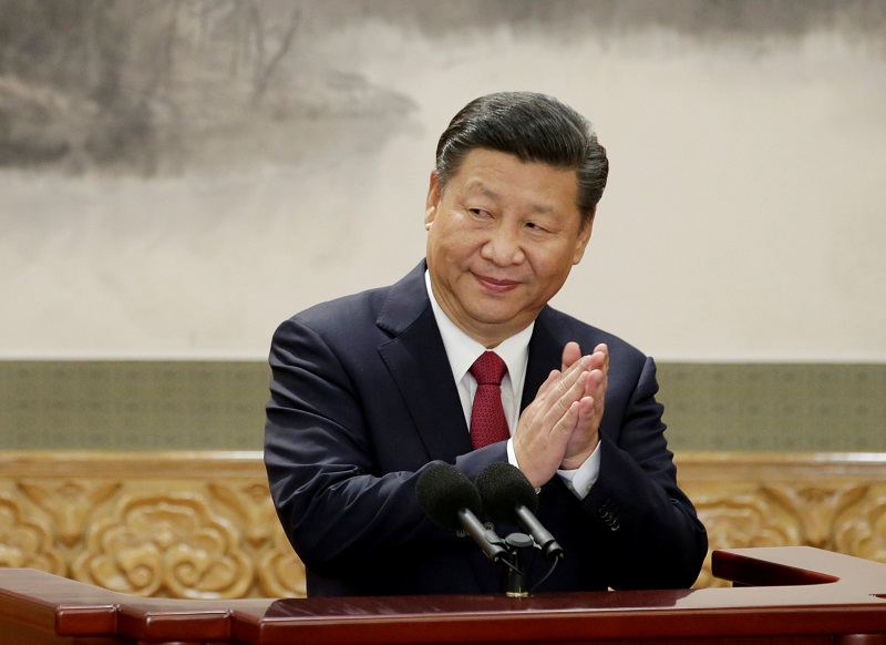 Chinau00e2u20acu2122s President Xi Jinping claps after his speech as he and other new Politburo Standing Committee members meet with the press at the Great Hall of the People in Beijing October 25, 2017. u00e2u20acu201d Reuters pic