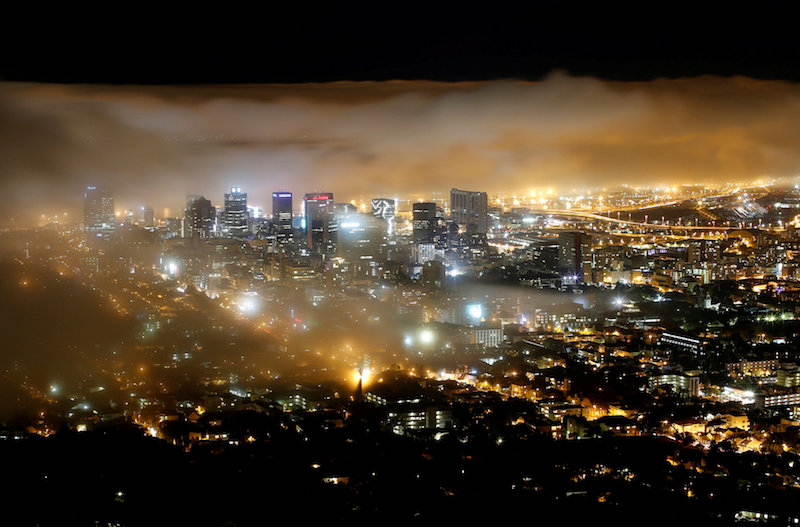 Seasonal fog enshrouds buildings in the city centre of Cape Town March 30, 2017. u00e2u20acu201d Reuters pic