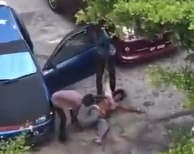 A two-minute video recording of the incident shows the woman screaming for help while the man, armed with a parang, attacks her before bundling her into a blue-coloured Proton Satria. 