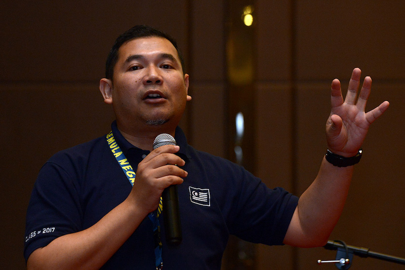 Invoke Malaysia founder Rafizi Ramli speaks during the Invoke GE14 Prediction Seminar in Kuala Lumpur March 9, 2018. u00e2u20acu201d Picture by Mukhriz Hazim
