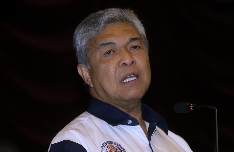 Deputy Prime Minister Datuk Seri Ahmad Zahid Hamidi speaks during the Malaysian Crime Prevention Foundation 25th annual general meeting in Kuala Lumpur March 10, 2018. u00e2u20acu201d Picture by Zuraneeza Zulkifli