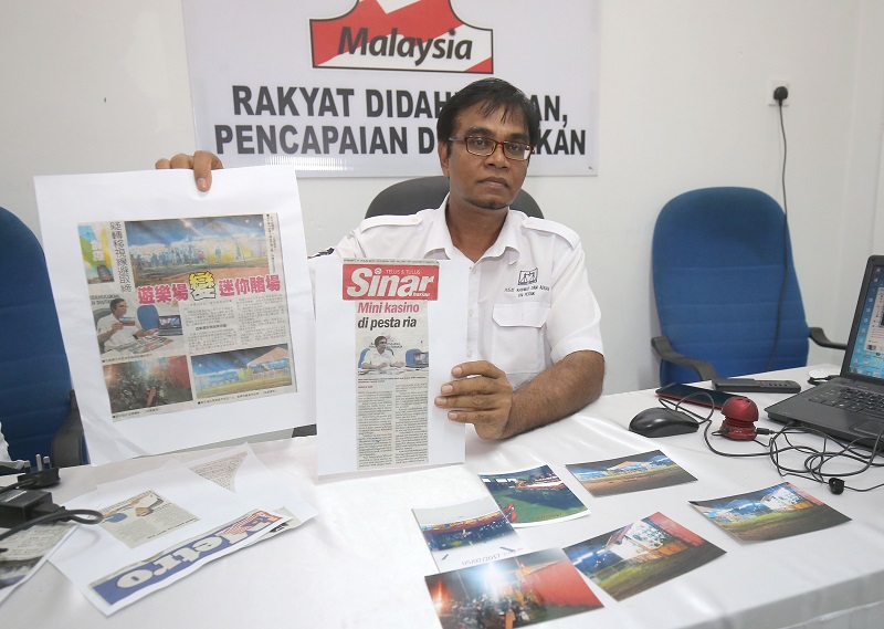 Perak Barisan Nasional Public Services and Complaints Bureau chief Mohd Rawi Abdullah at a press conference in Ipoh March 12, 2018. u00e2u20acu201d Picture by Marcus Pheong