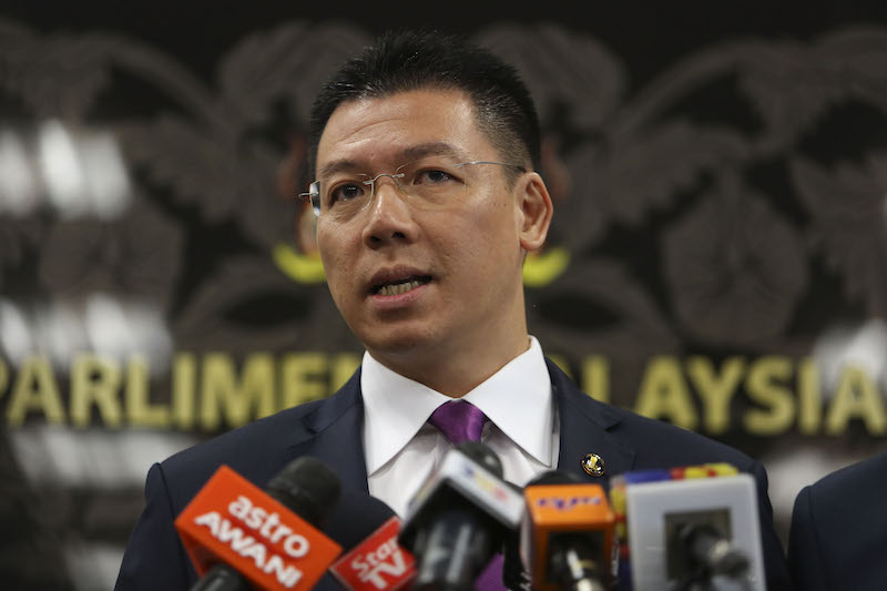 Taiping MP Nga Kor Ming speaks during a press conference in Parliament in Kuala Lumpur March 13, 2018. u00e2u20acu201d Picture by Yusof Mat Isa