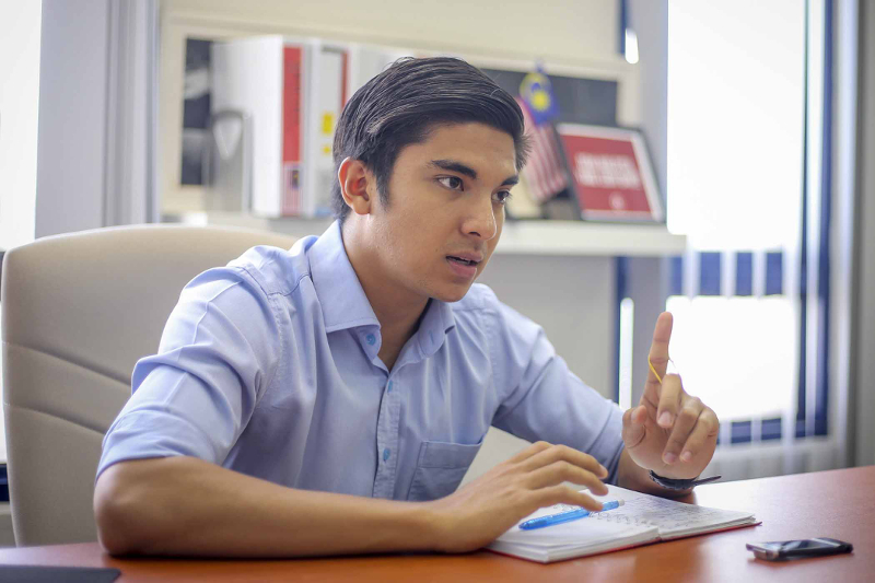 Parti Pribumi Bersatu Malaysia (PPBM) Youth chief Syed Saddiq Syed Abdul Rahman speaks to Malay Mail during interview in Petaling Jaya March 25, 2018. u00e2u20acu201d Picture by Firdaus Latif