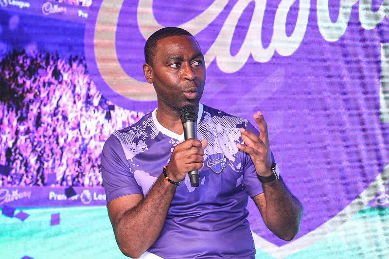 Andy Cole speaks during the Cadbury FC launch ceremony at Damansara Performing Arts Centre in Petaling Jaya March 21, 2018. u00e2u20acu201d Picture by Shafwan Zaidon 