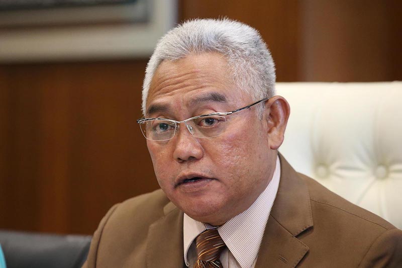 Tan Sri Noh Omar speaks during a press conference in Putrajaya March 8, 2018. u00e2u20acu201d Picture by Azinuddin Ghazali