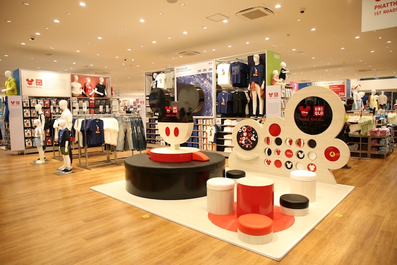 The special Disney-decorated waiting area in store. 