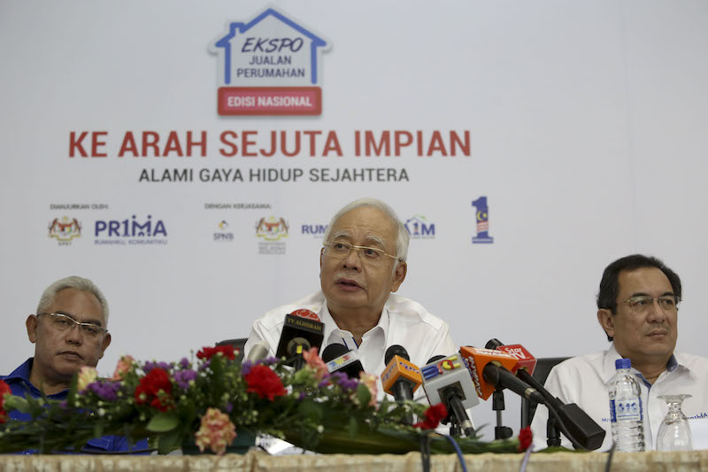 Prime Minister Datuk Seri Najib Tun Razak speaks during a press conference at Putra World Trade Centre (PWTC) in Kuala Lumpur March 24, 2018. u00e2u20acu201d Picture by Yusof Mat Isa