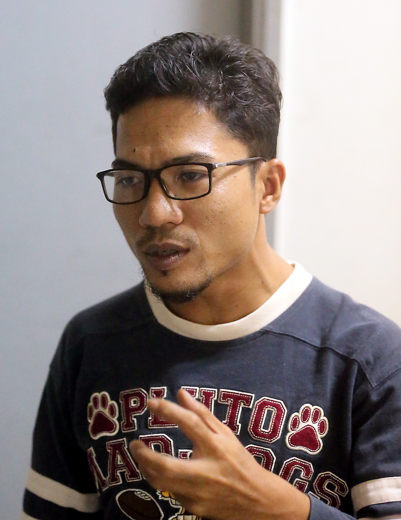 Muhamad Azhar wants free education for all.  — Picture by Farhan Najib