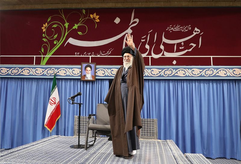 Iranu00e2u20acu2122s Supreme Leader Ayatollah Ali Khamenei gestures during a meeting with religious poets in Tehran, Iran, March 8, 2018. u00e2u20acu201d Reuters pic