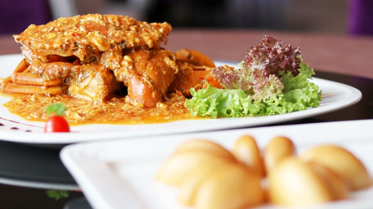 Sweet and spicy... the Braised Crab with Chilli is a must-try! 
