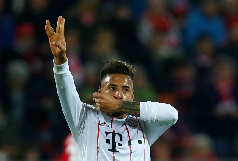 Bayern Munich's Corentin Tolisso celebrates scoring against Freiburg at the Schwarzwald-Stadion, Freiburg March 5, 2018. u00e2u20acu201d Reuters pic