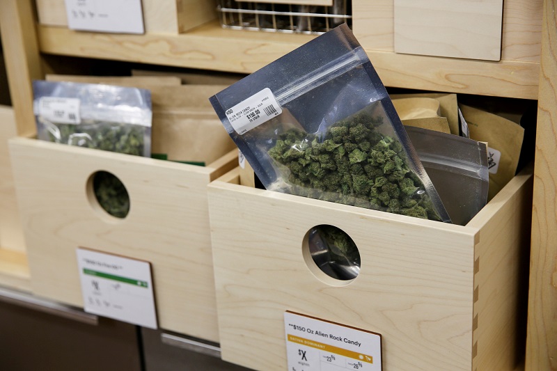 Marijuana is seen for sale at Harborside, one of Californiau00e2u20acu2122s largest and oldest dispensaries of medical marijuana, on the first day of legalised recreational marijuana sales in Oakland, California January 1, 2018. u00e2u20acu201d Reuters pic