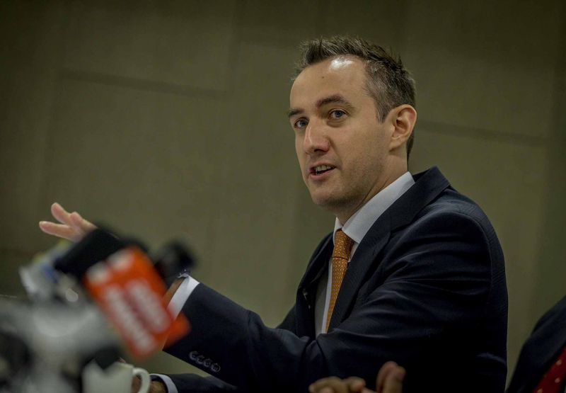 Moodyu00e2u20acu2122s VP, senior credit officer, financial institutions group, Eugene Tarzimanov, speaking during Moodyu00e2u20acu2122s Inside Asean Spotlight on Malaysia media roundtable in Kuala Lumpur, March 21, 2018. u00e2u20acu201d Picture by Firdaus Latif