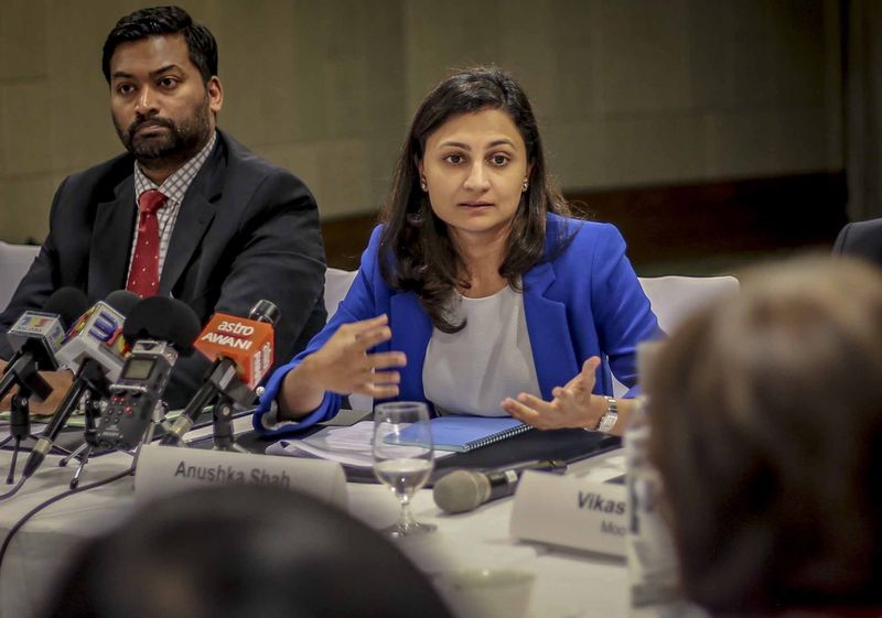 Anushka Shah, assistant VP and analyst for sovereign risk group at Moodyu00e2u20acu2122s Investors Service, speaking during Moodyu00e2u20acu2122s Inside Asean Spotlight on Malaysia media roundtable in Kuala Lumpur, March 21, 2018. u00e2u20acu201d Picture by Firdaus Latif