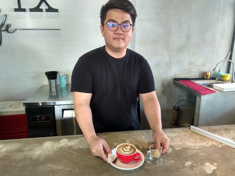 Kent Lee, co-founder of Kofix, says sugar is only provided upon request from the customers. u00e2u20acu201d Picture by Kenneth Tee